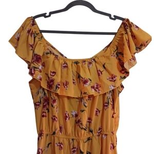 NEW Indulge Yellow Floral Dresse Size XL